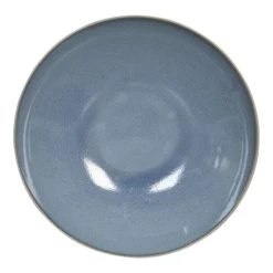 Trend'up Lot De 6 Assiettes à Pâtes 22 Cm En Grès Bleu