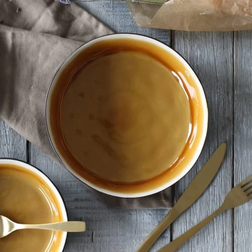 OGO Living Lot De 6 Assiettes Coupes En Grès Jaune 20cm – Image 4