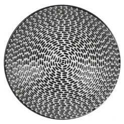 Table Passion Lot De 6 Assiettes Creuse 19 Cm En Grès Noir