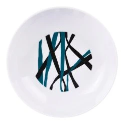 Table Passion Lot De 6 Assiettes Creuse 20,5 Cm En Porcelaine Décoré