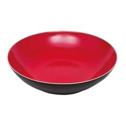 Table Passion Lot De 6 Assiettes Creuse 21 Cm En Grès Rouge