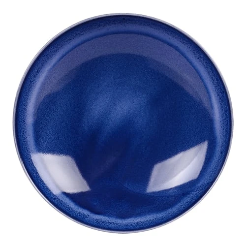 Trend'up Lot De 6 Assiettes Creuse 22 Cm En Grès Bleu