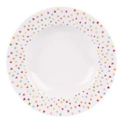 Table Passion Lot De 6 Assiettes Creuse 22 Cm En Porcelaine Blanc