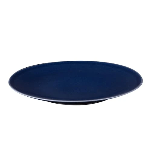 Trend'up Lot De 6 Assiettes Plate 27 Cm En Grès Bleu – Image 2
