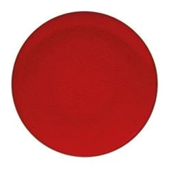 Table Passion Lot De 6 Assiettes Plate 27 Cm En Grès Rouge