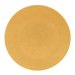 Table Passion Lot De 6 Assiettes Plate Safran 27 Cm En Grès Jaune