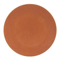 Table Passion Lot De 6 Assiettes Plate Terra 27 Cm En Grès Orange