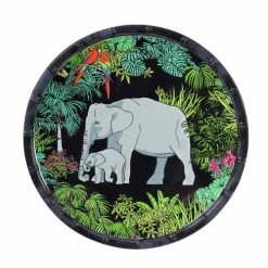 Les Jardins De La Comtesse Petite Assiette En Mélamine Décorée D'animaux De La Jungle Ø 23 Cm