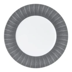Table Passion Plat De Présentation Madras 31 Cm En Porcelaine Gris