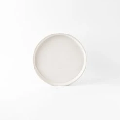 Sia Deco Service 6 Assiettes à Dessert Blanc Cassé