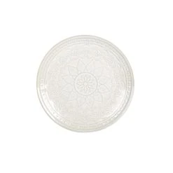 Sia Deco Service 6 Assiettes Blanc Cassé