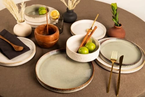Sia Deco Service 6 Assiettes Vert Clair 4 Sia Deco Service 6 Assiettes Vert Clair – Image 2