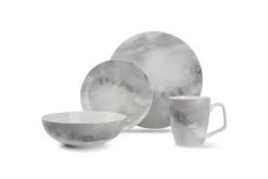 Salt & Pepper Set De Vaisselle De 16 Pièces Gris